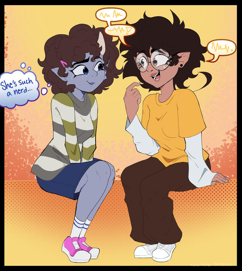 Finished Aki and Brianna Flat Colored Finished Aki and Brianna Flat Colored